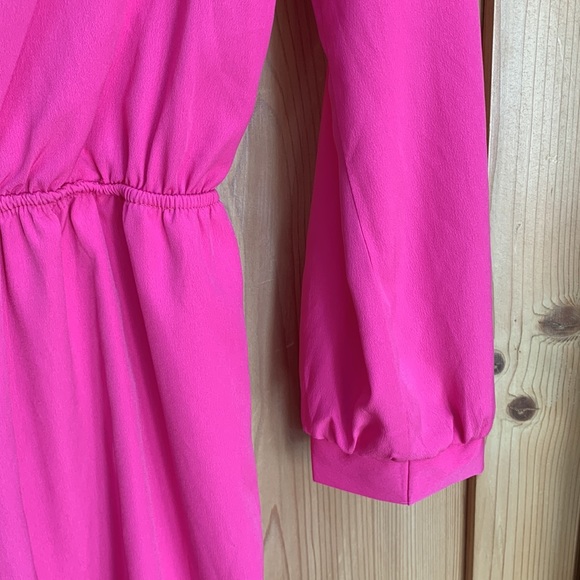 Honey Punch 💕 Neon Hot Pink Romper Shorts Jumper Jumpsuit Playsuit Barbie 🌸 - Picture 4 of 13